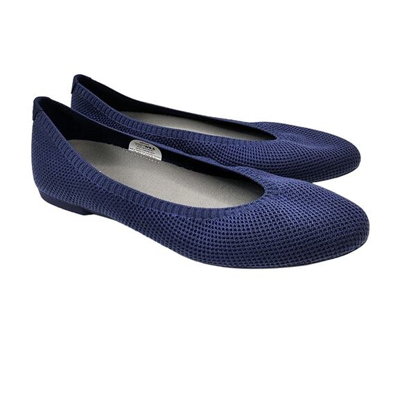New Allbirds Tree Breezers Ballet Flats Hazy Indigo Size 8.5 - Picture 1 of 12